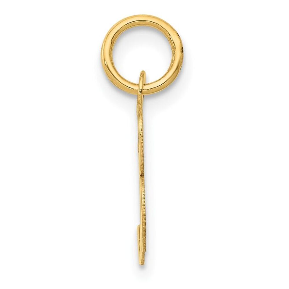 10k Yellow Gold Small Fancy Script Initial B Charm - image 2